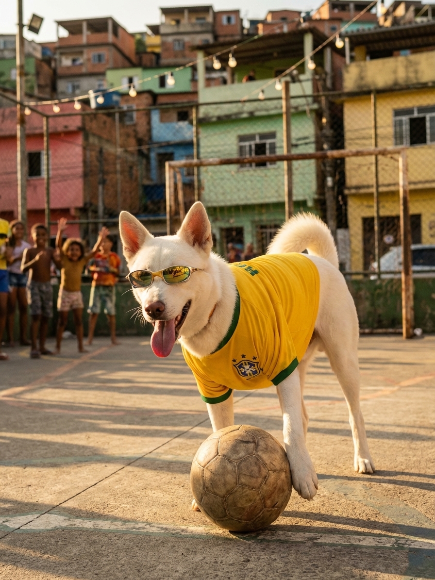 Pet transformado — tema Futebol
